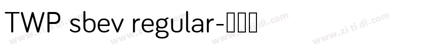 TWP sbev regular字体转换